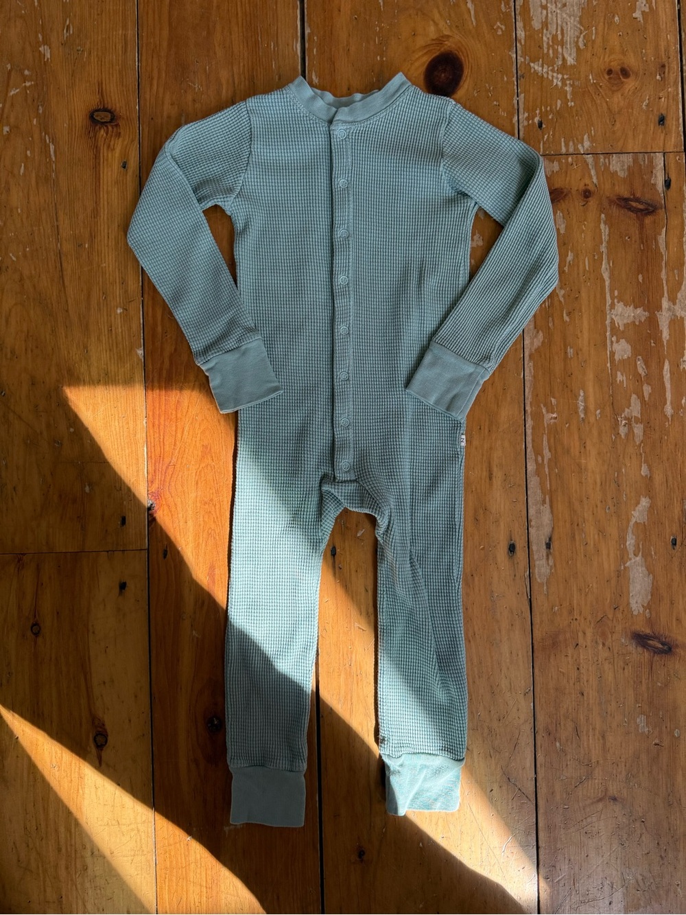 Kids Noble Waffle Knit One-Piece Romper